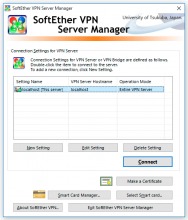Менеджер подключения к серверу SoftEther